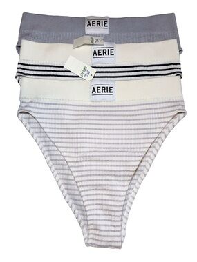 NWT Aerie High Waisted Underwear Bundle of 3 Women’s M